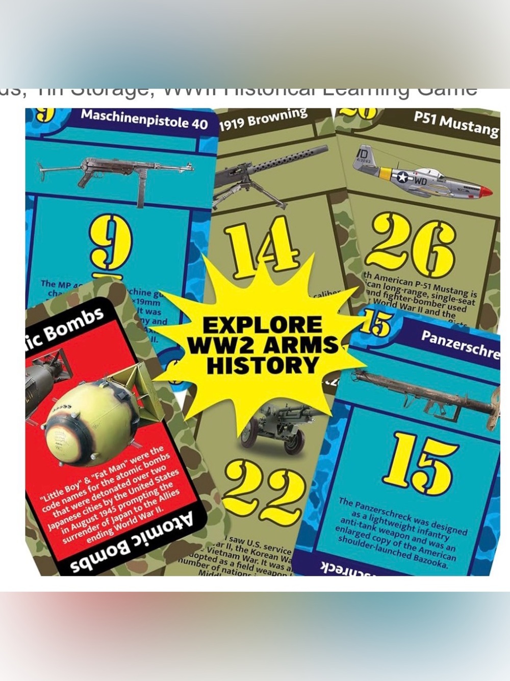 WWII Arms Race Card Game NEW - Picture 3 of 5